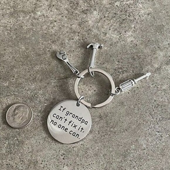 5/$20 If Grandpa Can't Fix it No One Can Toolbelt Keychain - Picture 2 of 3
